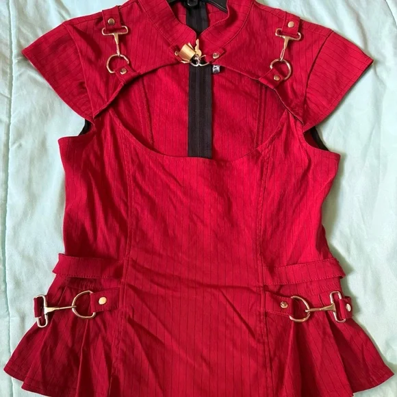 Lip Service Red Gansta Pranksta top - Picture 1 of 4